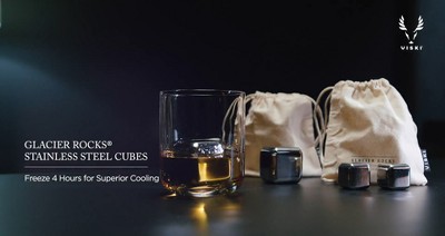 Glacier Rocks Small Stainless Steel Whiskey Cubes