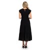 August Sky Women's Smocked Ruffle Sleeve Tiered Midi Dress - 2 of 4