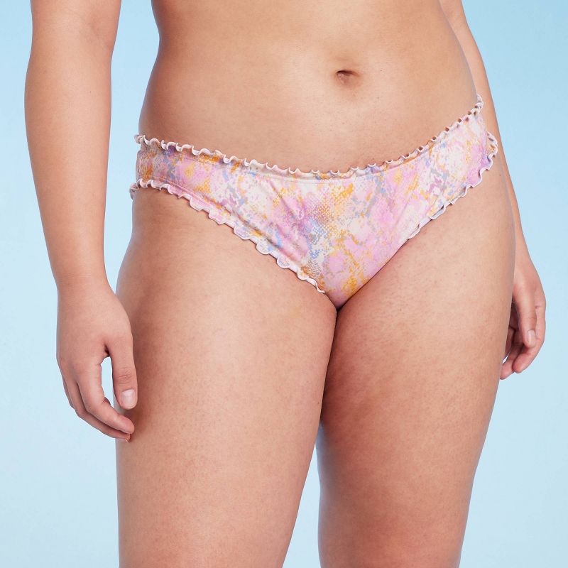 Women's Ruffle Cheeky Bikini Bottom - Shade & Shore™, 5 of 7