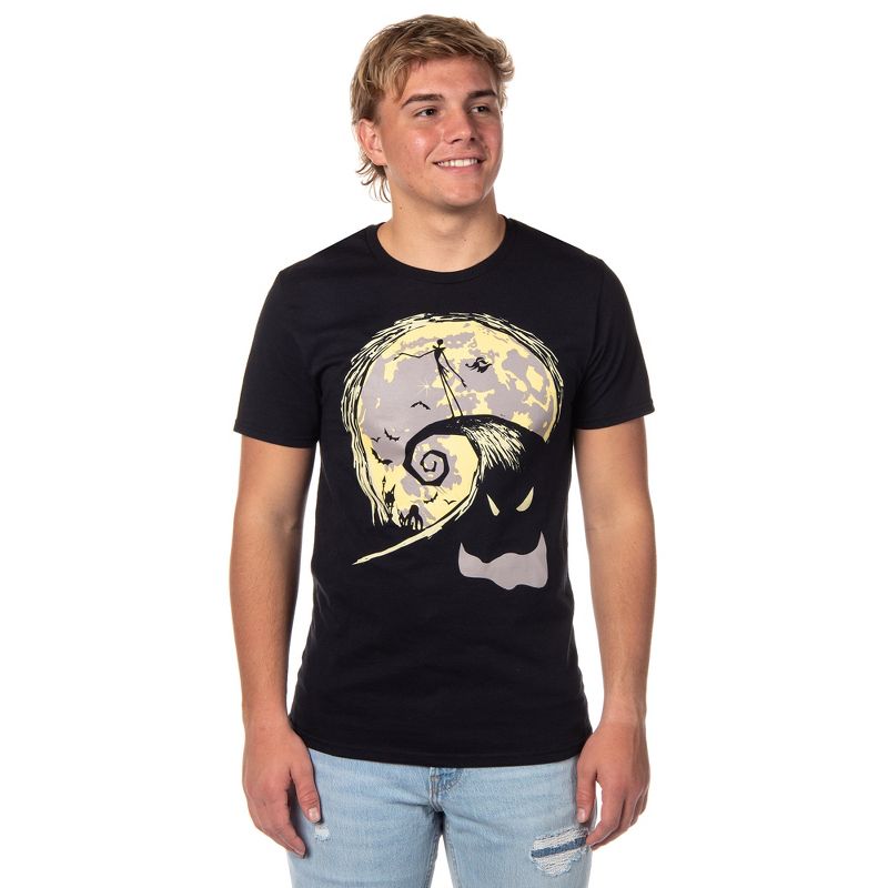 Nightmare Before Christmas Mens' Jack on Spiral Hill Oogie Boogie T-Shirt, 1 of 5