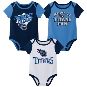 NFL Tennessee Titans Infant Boys' 3pk Bodysuit - 1 of 4