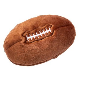 Fluff & Tuff Football Plush Dog Toy - 1 of 4