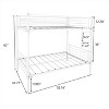 Bunk Bed with Trundle Metal Bunkbeds with Ladder and Full-Length Guardrail - 4 of 4