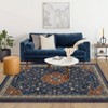 Non-Slip Rug Machine Washable 8'x10' ¨C Vintage Floral Area Rug Stain Resistant Traditional Carpet with Non-Slip Backing - 4 of 4