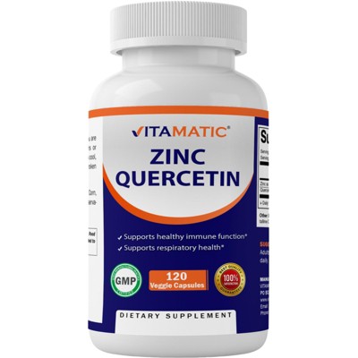 Zinc Quercetin - 120 Vegetable Capsules