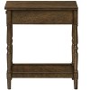 NicBex Classic Style Nightstand with 1 Drawer Bedside Table with Turned Legs End Table for Living Room, Bedroom, Espresso - 3 of 4