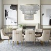 UNISOAR Dining Chair Velvet Upholstered Side Chair with Brushed Gold Leg - 2 of 4