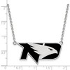 Black Bow Jewelry Sterling Silver North Dakota Fighting Hawks NCAA Necklace 18 Inch - 2 of 4
