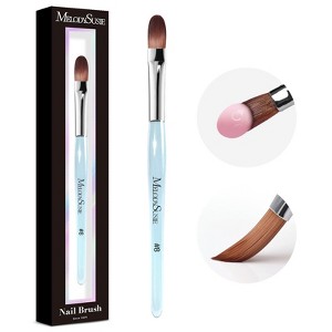 MelodySusie Kolinsky Acrylic Nail Brush Carving Blue #8 - 1 of 4