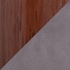 LumiSource 5pc Clara Pebble Dining Set Walnut Metal - 3 of 4