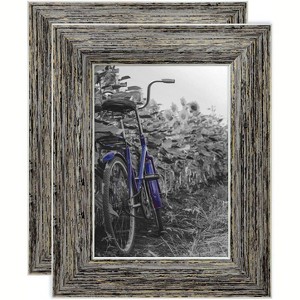 Americanflat 2 Pack Picture Frame with polished glass - Available in a variety of Sizes and Colors - 1 of 4