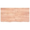 vidaXL Table Top Light Brown 47.2"x23.6"x(0.8"-2.4") Treated Solid Wood Oak - 3 of 4