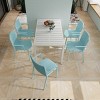 GlasFlength Accent Chairs Stackable Seating Set All Weather Versatile For Indoor Outdoor Living Garden Restaurant, Blue, 21.26"*20.08"*31.5" - 2 of 4