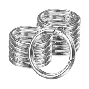 Unique Bargains Metal Spring O Rings Zinc Alloy Durable Multipurpose Lightweight Buckle - 1 of 4