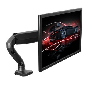 Single Monitor Arm Desk Mount Black Computer Monitor Arm Mount with 2 USB Ports Uncaged Ergonomics - 1 of 4