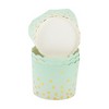 Unique Bargains Medium Polka Dot Disposable Baking Cups Wood Pulp Paper PE Coating 2.76"x2.17" 50 Pcs - 3 of 4