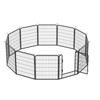VisioGear 12 Panels Heavy Duty Metal Playpen with Door, 31.7"H Dog Fence Pet Exercise Pen for Outdoor, Black, 81.1"*81.1"*31.7" - 2 of 4