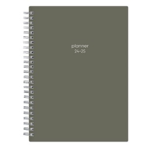 Blue Sky 2024-25 Weekly/Monthly Planner with Notes 8.625"x5.825" Wirebound Solid Olive: Student Planner, July-June Calendar - 1 of 4