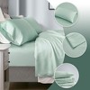 1000 Thread Count 4 PC Deep Pocket Fitted Cotton Blend Sheet Set, Prime Soft Bedding Sets for Winter, Cozy Fitted Sheet for Queen / King Beds, Machine Washable Luxury Sheet Sets Christmas Gifts - 2 of 4