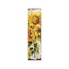 HomeRoots 36" Brown Green And Yellow Solid Wood Sunflowers Porch Sign - 4 of 4