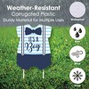 Big Dot of Happiness It's a Boy - Yard Sign and Outdoor Lawn Decorations - Blue Baby Shower Yard Signs - Set of 8 - 3 of 4