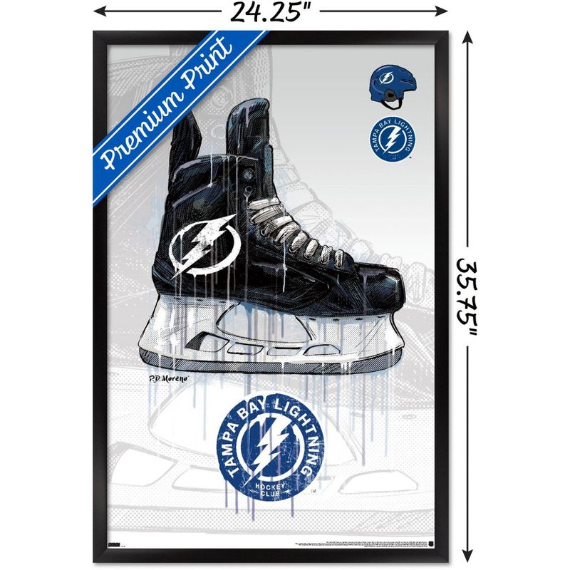 Trends International NHL Tampa Bay Lightning - Drip Skate 21 Framed Wall Poster Prints, 3 of 7