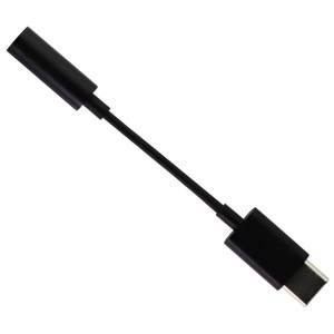 Motorola 3.5mm Headphone Adapter (SC18C27844) for USB-C Smartphones - Black - 1 of 3
