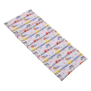 Everything Kids Construction, Bus, Truck, and Car Red, Yellow, and Blue Preschool Nap Pad Sheet - 1 of 4