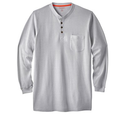 Boulder Creek by KingSize Men's Big & Tall Tall Thermal Pocket Longer-Length Henley