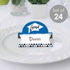 Big Dot of Happiness Blue Grad - Best is Yet to Come - Royal Blue Graduation Party Tent Buffet Card - Table Setting Name Place Cards - Set of 24 - 2 of 4