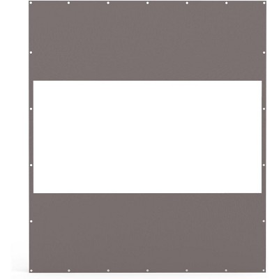 Maggift Decorative Objects Outdoor Clear Curtain, Waterproof, UV-Resistant, with Rustproof Grommets for Pergola, Graden, Gray, 83"*118.9"*1"