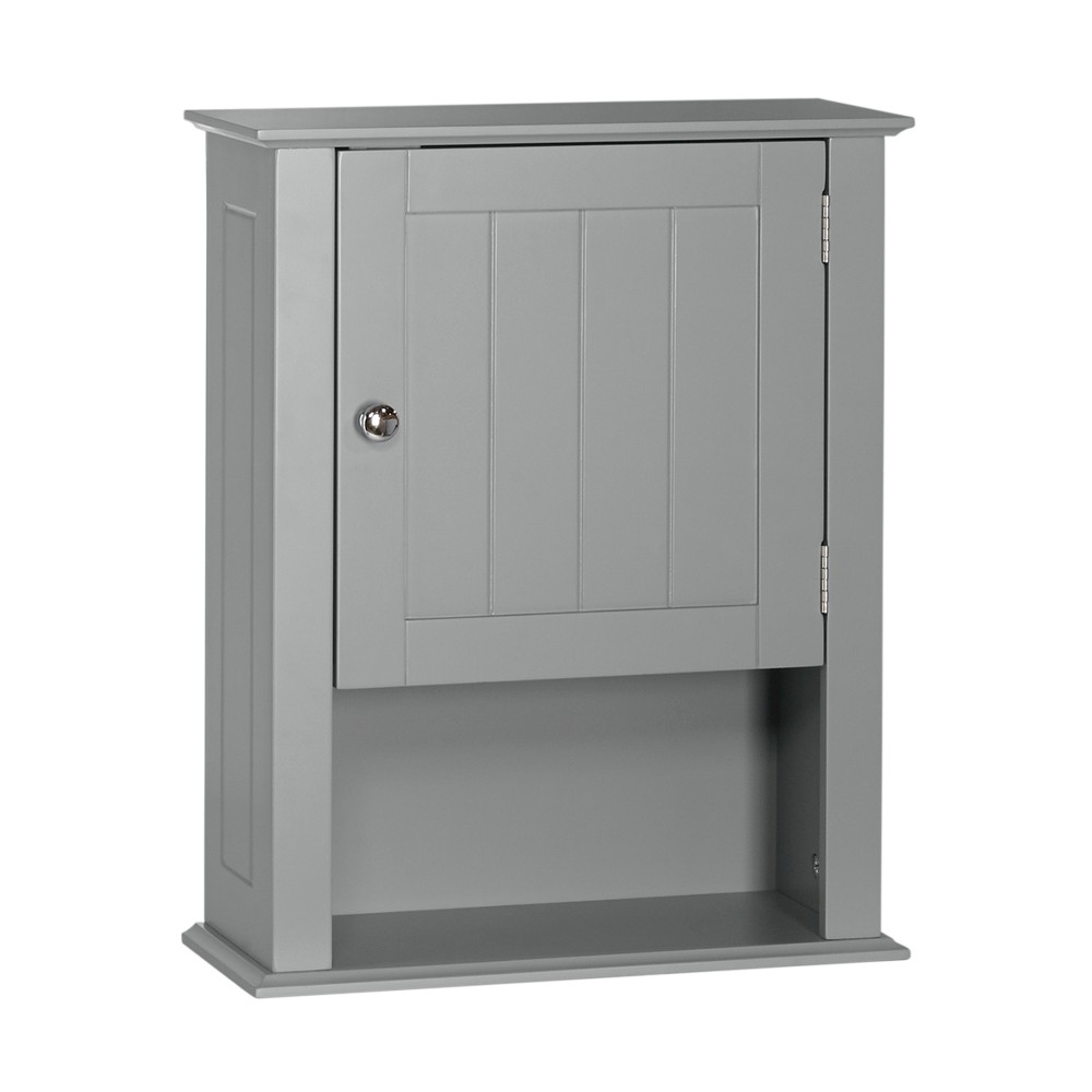 Ashland Collection Single Door Wall Cabinet Gray Riverridge