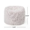 Vynxaria 5-Foot Rounded Faux Fur Bean Bag - Stylish Comfort for Any Space - 3 of 4