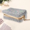 Unique Bargains Women Durable Heart Style Makeup Bag Gray 1 Pc - image 2 of 3