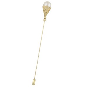 Anna-Kaci Women's Vintage Style Hat Pins with Faux Pearls, Turquoise Inlay, and Mixed Designs - 1 of 4