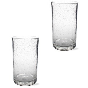 tag Bubble Glass Clear Tumbler 18 oz. Dishwasher Safe Set 2 - 1 of 3
