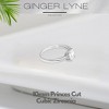 Morgan Engagement Ring Princess Cz Sterling Silver Women Ginger Lyne Collection - 3 of 4