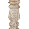 Northlight Brushed Tripod Wooden Pillar Candle Holders - 10" - Gold and White - Set of 3 - image 4 of 4