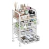 Makeup Organizer with 4 Drawers, Skincare Storage, Floor Skincare Organizers with Wheels - 2 of 4