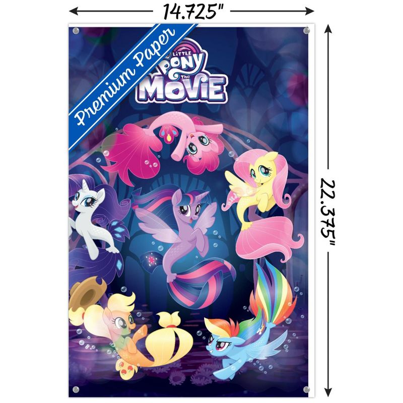 Trends International Hasbro My Little Pony Movie - Underwater Unframed Wall Poster Prints, 3 of 7