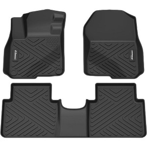 Fit Floor Mats Compatible with CRV, Black TPE All-Weather Fit Front & Rear Row Floor Liner - 1 of 1