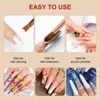 Saviland Kolinsky 6-Pc Brush Set: 4-14 Size Range for Powder Sculpt & Lining - Core Artist's Nail Essentials. - 4 of 4