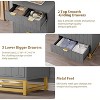 coucheta 5 Drawer Dresser for Bedroom, Modern Chest Organizer with Storage & Metal Legs and Gold Handles, for Living Room, Entryway, Hallway - 4 of 4