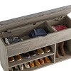 Shoe Storage Bench, Storage Cabinet, Foyer Bench with 3 Cubes - 4 of 4