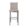 Amisco Perry Upholstered Counter Height Barstool Cream/Gray: Faux Leather, Steel Frame, 26" Seat - 2 of 4