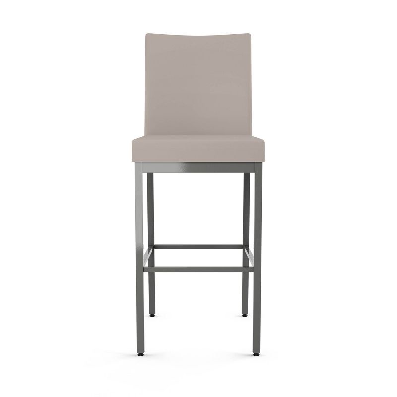 Amisco Perry Upholstered Counter Height Barstool Cream/Gray, 3 of 8