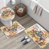 Fall Shower Curtain Set, Gnome Bath Decor, Autumn Truck Curtains with Rugs 72X72 - 4 of 4