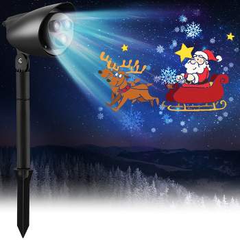 Costway Christmas Projector Light LED Projection Lamp with Lawn Stake & 3 /5 LED Lights
