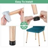 Unique Bargains Silicone Felt Durable Multipurpose Chair Leg Floor Protectors 32 Pcs - 4 of 4