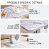 NicBex 47.24 Inch Rectangle Coffee Table with Imitation Marble/Wood Tabletop,Center Table for Living Room,Dining Room,Bedroom - 4 of 4